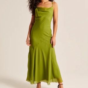 Abercrombie green dress. Wedding guest dress. NWT